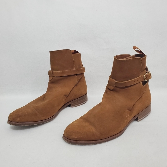 Fugashin Pour Story Et Fall Tan Calf Suede Boots - Picture 3 of 8